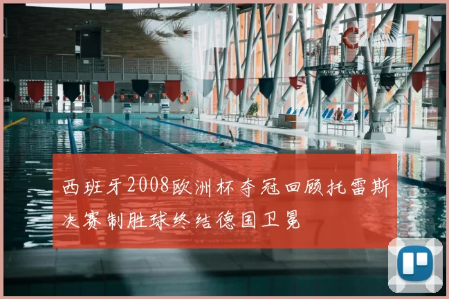 西班牙2008欧洲杯夺冠回顾托雷斯决赛制胜球终结德国卫冕